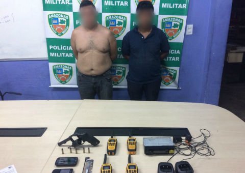 Dois homens são presos após tentativa de explosão em caixa eletrônico em Manaus