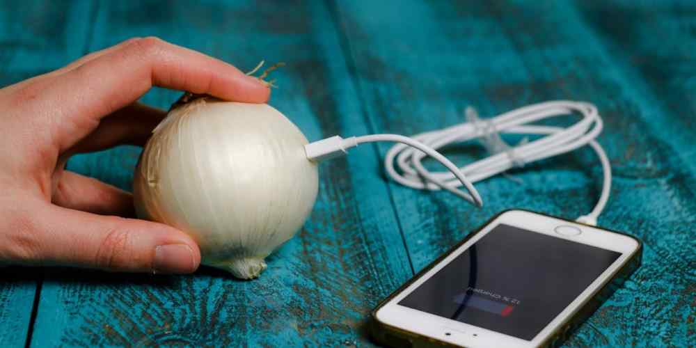 Carregue seu celular usando cebola; Veja vídeo