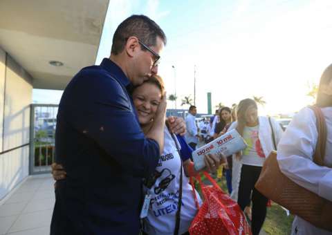 Candidato a vice-governador, Marcelo Ramos visita trabalhadores do Polo Industrial de Manaus
