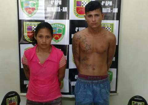 No Amazonas, casal é preso com drogas escondidas em casa