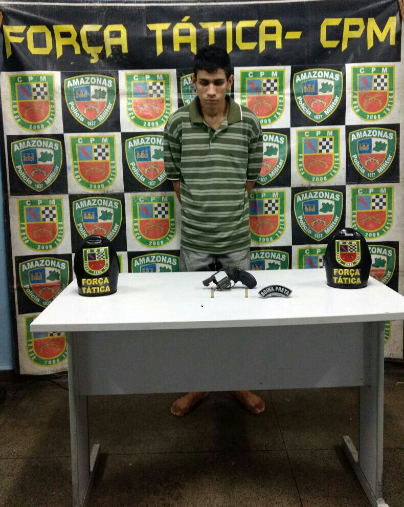 Em Manaus, suposto assaltante é preso durante fuga e tenta enganar polícia se passando por vítima