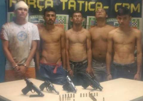 Após perseguição, grupo é preso com armas de uso restrito em Manaus