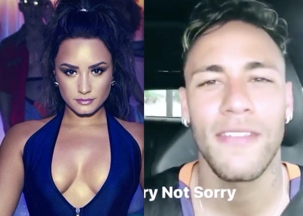 Neymar e Demi Lovato começam a se seguir e jogador manda recado