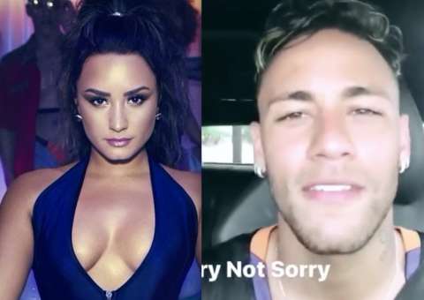 Neymar e Demi Lovato começam a se seguir e jogador manda recado