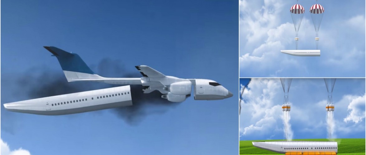 Projeto quer construir avião que ejeta todas as cadeiras em caso de acidente