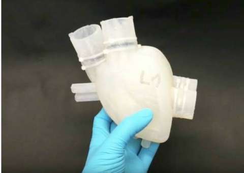 Coração artificial impresso em 3D bate como se fosse órgão real