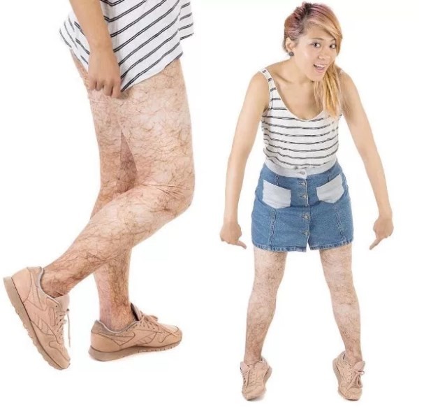 Após maiô realista, empresa lança legging 'peluda' e choca internautas