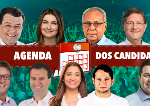 Confira a agenda dos candidatos ao governo para esta quinta-feira (20)