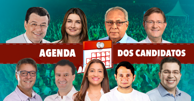 Confira a agenda dos candidatos ao governo para esta quinta-feira (20)