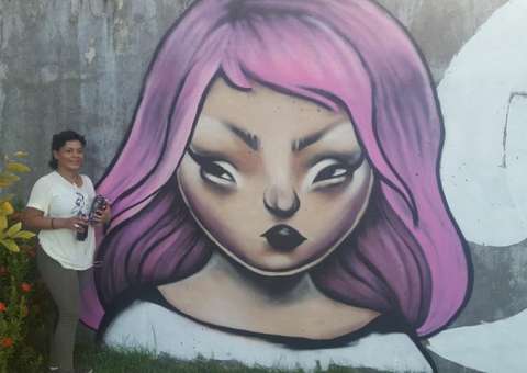 Parque Rio Negro ganha o colorido dos grafites durante projeto Verão na Praça