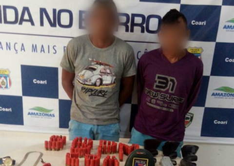 No Amazonas, suspeitos de pertencer a bando de piratas são presos com armas e munições