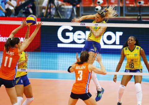 Brasil vence Holanda e fica mais próximo da fase final do Grand Prix