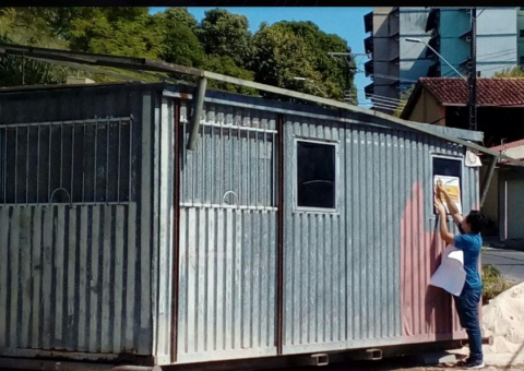 Container irregular é interditado pelo Implurb