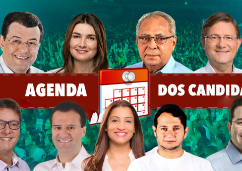 Confira a agenda dos candidatos ao governo para esta segunda(24)