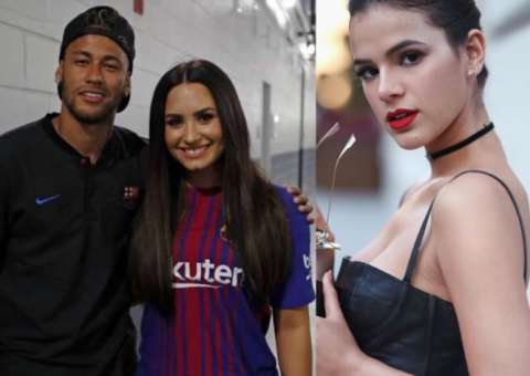 Bruna Marquezine choca fãs ao curtir comentário “shippando” Neymar e Demi Lovato