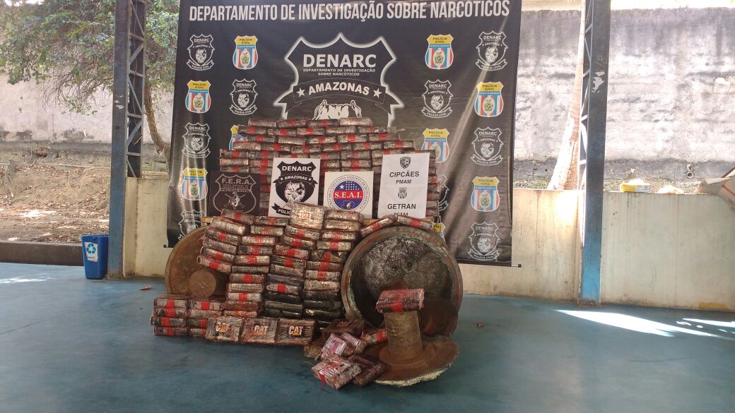 Em Manaus, polícia apreende carga de droga avaliada em R$ 7 milhões