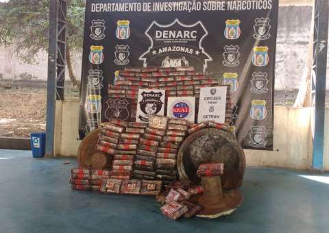 Em Manaus, polícia apreende carga de droga avaliada em R$ 7 milhões