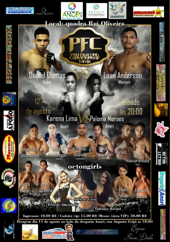 Profissional Fighting Championship de MMA reúne atletas de peso em mega evento no Amazonas 