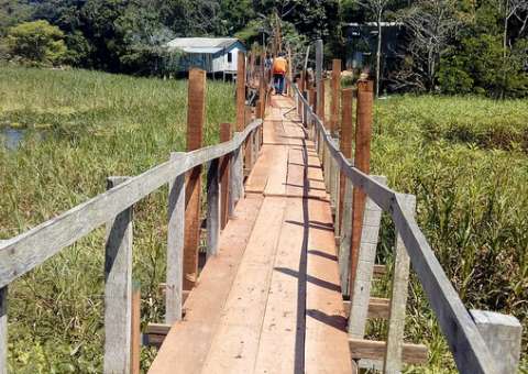 Defesa Civil dá início à recuperação de ponte na zona Leste de Manaus