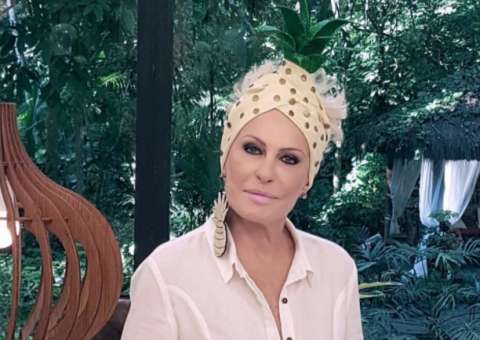 Ana Maria Braga usa turbante de abacaxi e bomba na internet