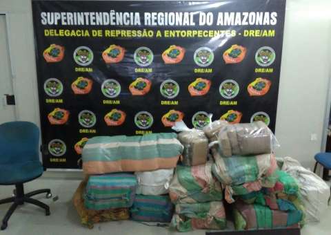 PF apreende 370kg de drogas avaliadas em R$ 3 milhões no AM