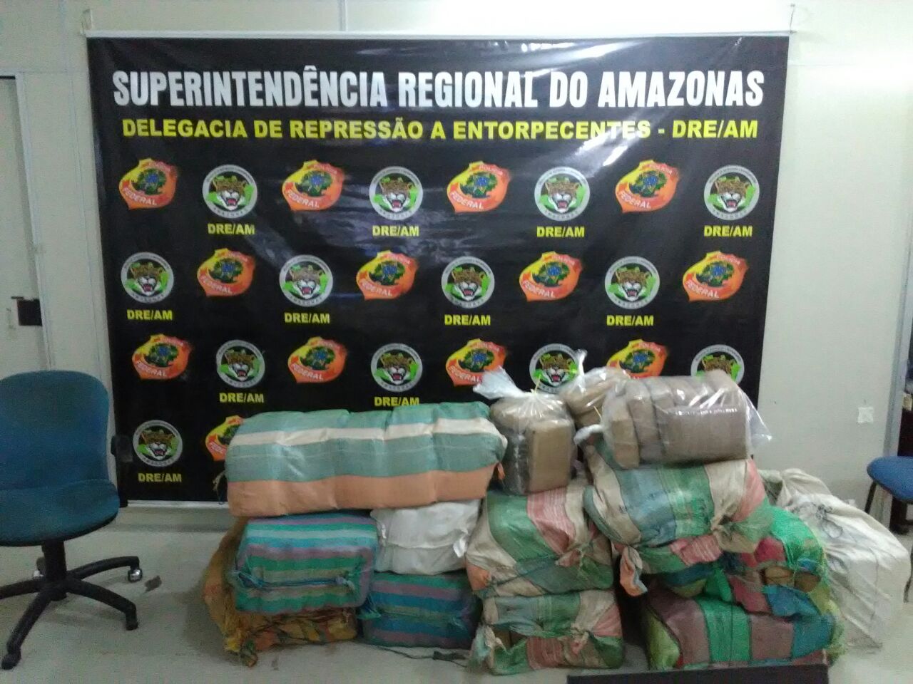 PF apreende 370kg de drogas avaliadas em R$ 3 milhões no AM