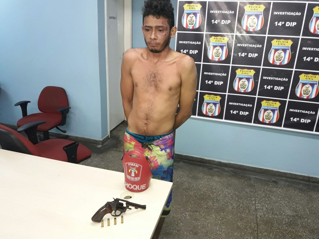 Em Manaus, homem é preso suspeito de atirar em mulher grávida durante assalto
