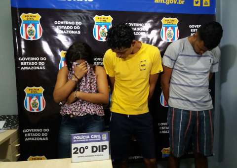 Trio é preso acusado por levar mais R$30mil em assalto a chácara em Manaus