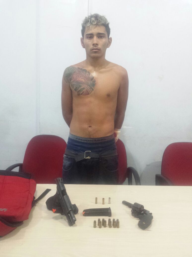 Policial militar é baleado durante assalto a pizzaria em Manaus; um dos suspeitos foi preso