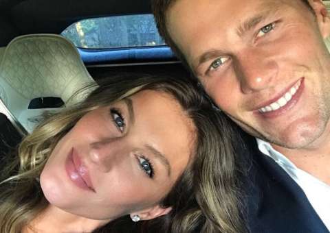 Drone flagra momento íntimo de Gisele Bündchen com Tom Brady na piscina