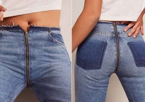 Nova tendência de zíper extremo no jeans levanta polêmica 