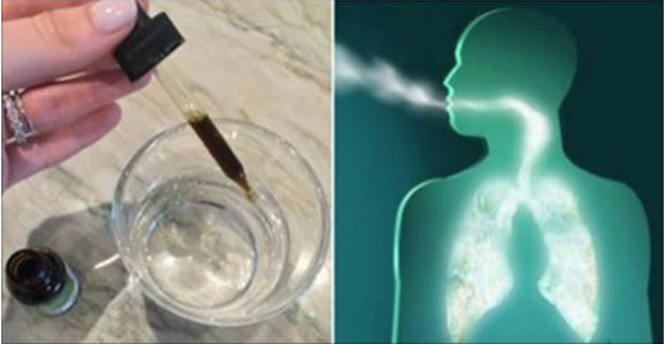 Com 3 gotas desse óleo com água você recupera a saúde dos seus pulmões