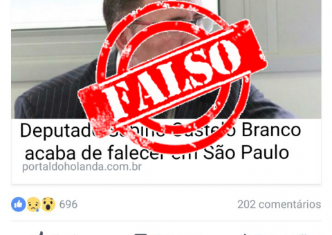 Criminosos espalham falso print sobre morte de Sabino usando o nome do Portal do Holanda