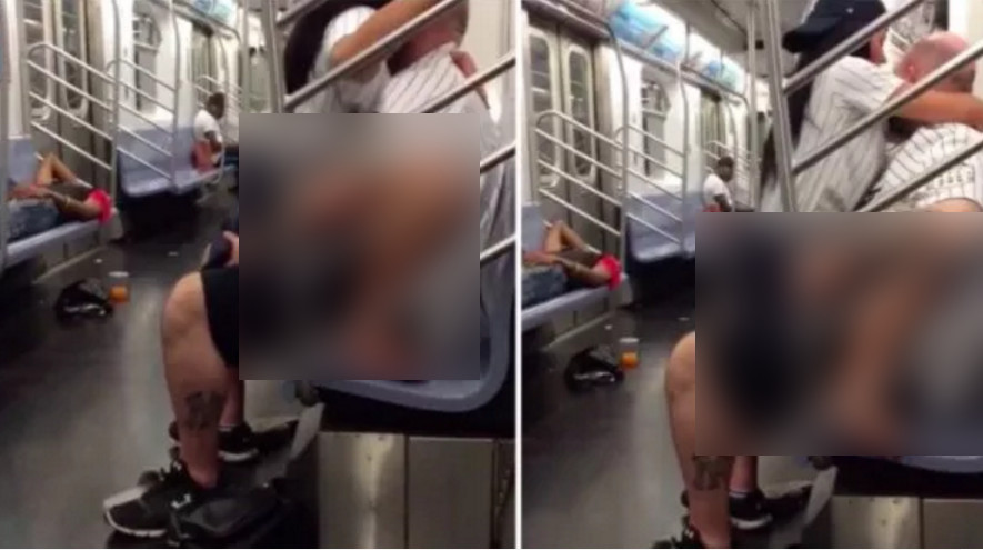 Casal é flagrado transando dentro de vagão do metrô na frente de outros passageiros