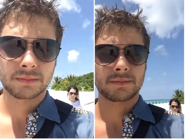 Rafael Vitti e Tatá Werneck fazem viagem romântica para as Maldivas