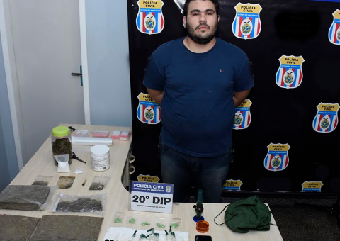 Após delação, jovem é preso em flagrante com drogas avaliadas em R$ 20 mil