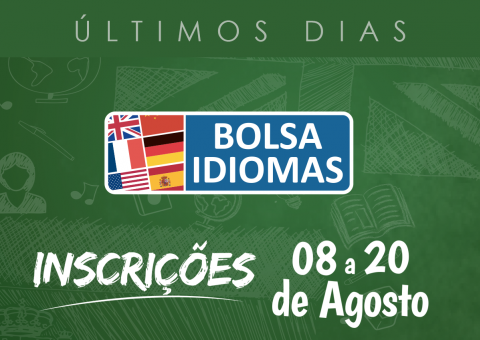 Inscrições para o Programa Bolsa Idiomas terminam domingo