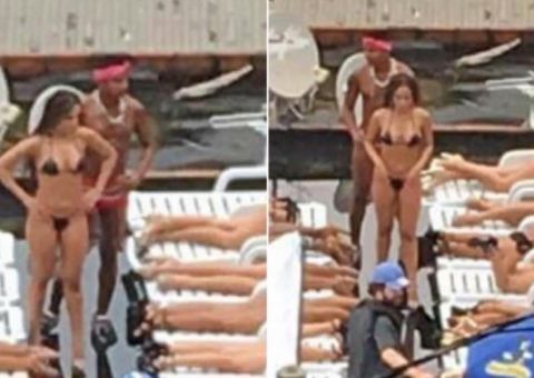 Vaza bastidor de gravação de novo clipe de Anitta no Morro do Vidigal