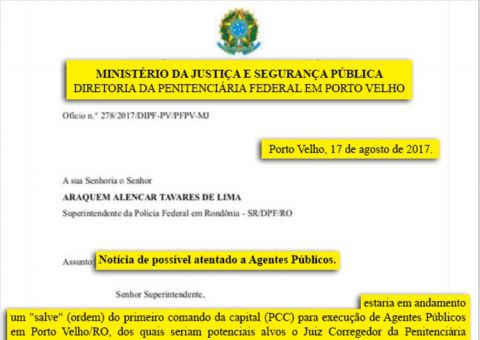 PCC planeja matar juiz, delegado, procurador e agentes nos próximos dias