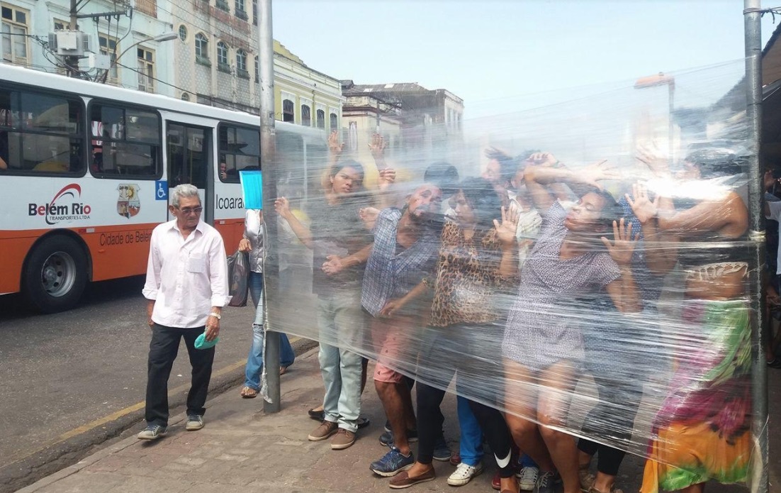 Sesc Amazônia das Artes promove intervenção urbana em Manaus