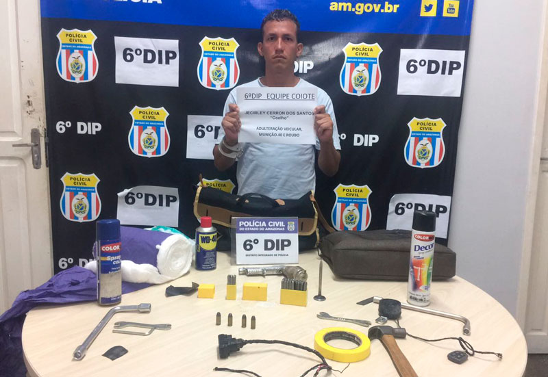 Após crimes, homem é preso em flagrante em Manaus