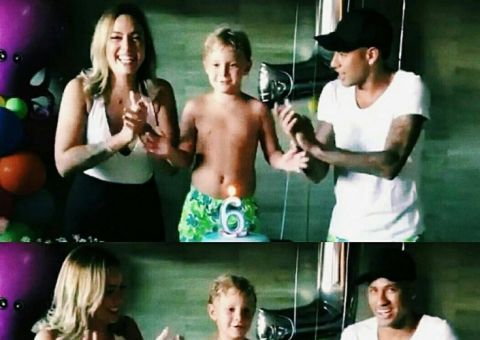 Neymar faz festa em Barcelona para comemorar 6 anos de Davi Lucca