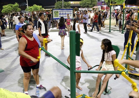 Em Manaus, nova academia ao ar livre é inaugurada no bairro Cidade Nova 