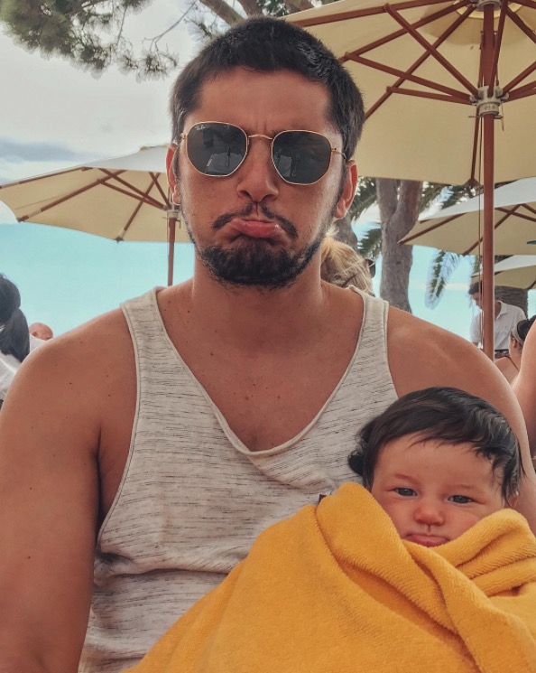 Bruno Gissoni encanta seguidores com vídeo da filha