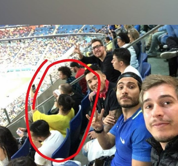 Emilly Araújo é flagrada com amigo de Neymar em jogo da Seleção