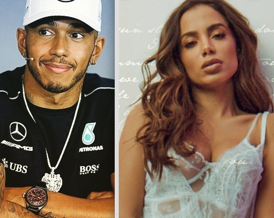 Lewis Hamilton elogia Anitta em post como imagem da cantora nua