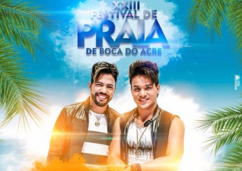 João Lucas e Marcelo faz show de encerramento do XXIII Festival de Praia de Boca do Acre