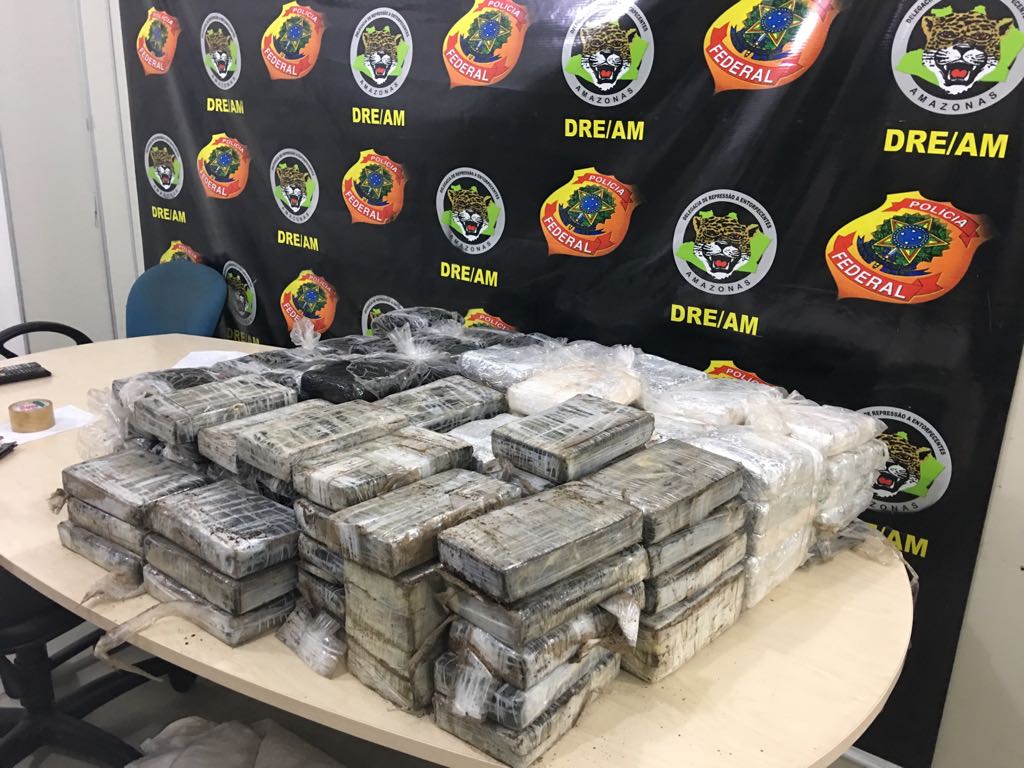 Drogas avaliadas em 4 milhões de dólares são apreendidas em Manaus