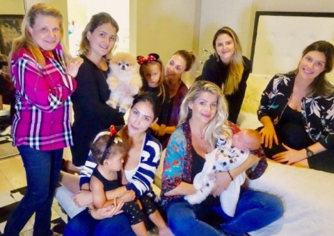 Karina Bacchi se prepara para passagem do furacão Irma: 'Que nada de ruim nos alcance.'