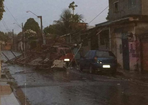 Temporal deixa rastro de destruição e caos em Manaus